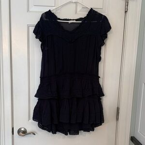 LoveShackFancy Navy Blue Dress